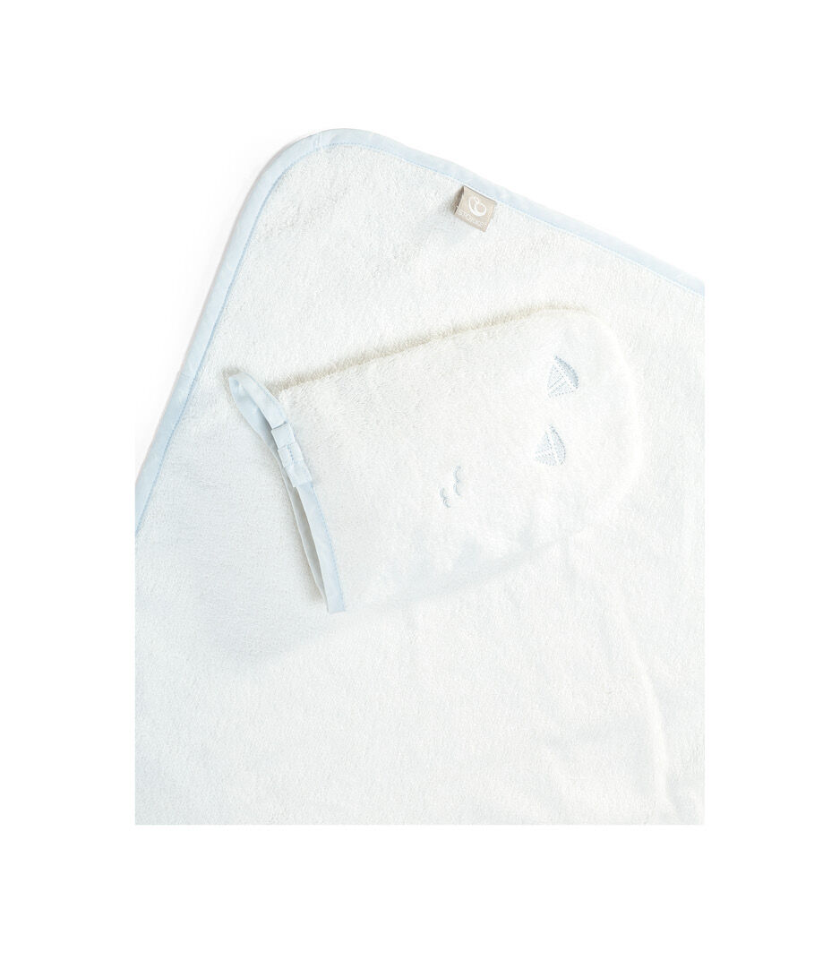 Stokke® Håndklæde med hætte, Blue Sea, mainview